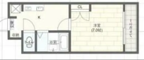 ジュネス伊伝居Ⅱ【305号室】の間取り
