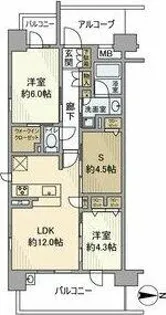 プレサンスロジェ名古屋駅NORTH FRONT【15階】の間取り
