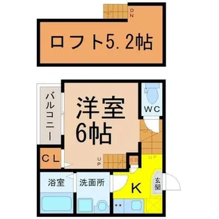 シエルクレア【1階】の間取り