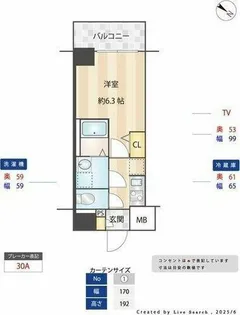 S-RESIDENCE神宮西駅前ascent(アセント)【13階】の間取り