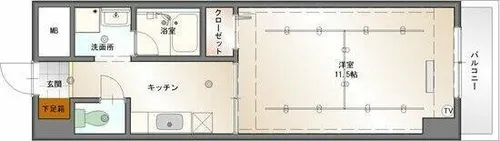 グランデージ則武【8階】の間取り