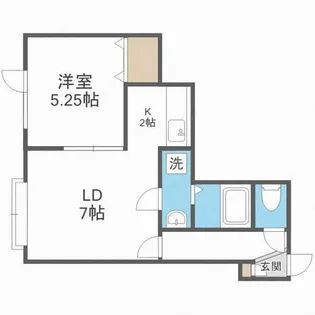 オルセット【105号室】の間取り