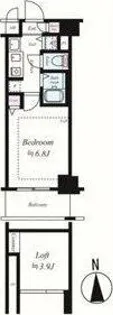 ライジングコート名古屋駅前東【10階】の間取り