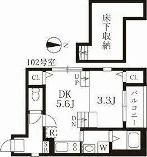 カーサルピナスティーアール【1階】の間取り