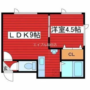 アークコート月寒東【2階】の間取り