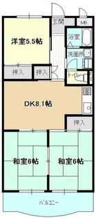 グランドハイツカトレア【2階】の間取り
