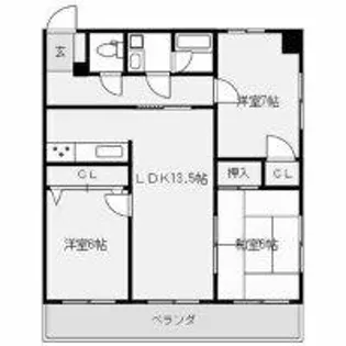 パストラール【4階】の間取り