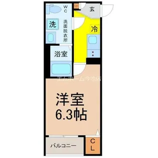メイクスR矢田Ⅰ【3階】の間取り