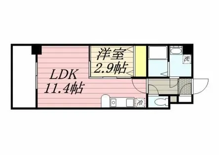 CASSIOPEIA HAKOZAKI【4階】の間取り