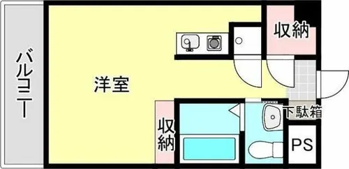 VIP薬院【3階】の間取り