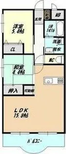 伊藤ハイツ【0101号室】の間取り