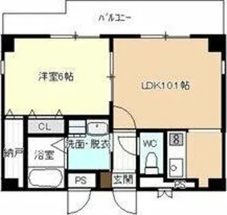 エスト荒子【0601号室】の間取り