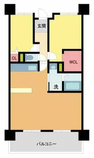 西宮マリナパークシティ桜のまち3番館【206号室】の間取り