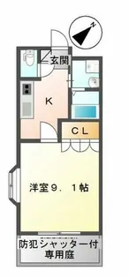 アメニティ徳力【1階】の間取り