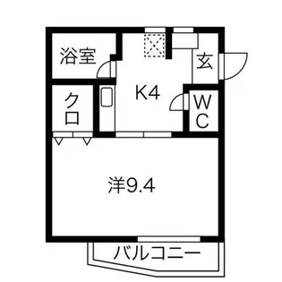 アベニュー野立【1階】の間取り
