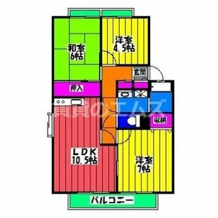 サンビレッジFUJI【C202号室】の間取り