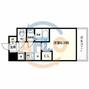 ファステート蒲生公園アペルザ【6階】の間取り