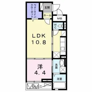 CROSS RIVER【2階】の間取り