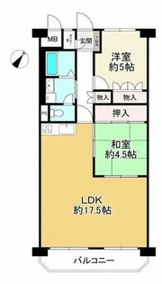 マンション住吉川【804号室】の間取り
