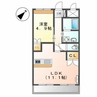 プランドール・アムール SY【1階】の間取り