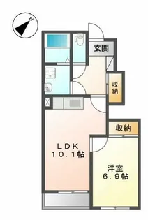リバーヒルズNK【1階】の間取り