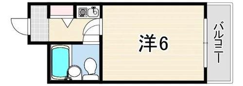 フレクサンス北今津【5階】の間取り