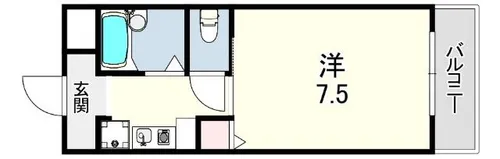 エクセルコート西宮【3階】の間取り