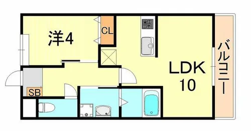 チェリー エイト【1階】の間取り