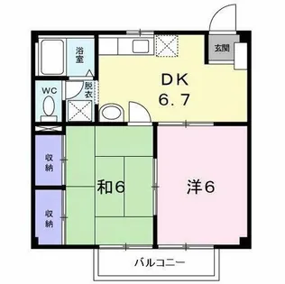 エクセル長尾【2階】の間取り