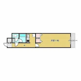 グランコート南摂津【7階】の間取り