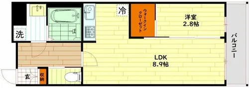 セレニテ福島アリア【7階】の間取り