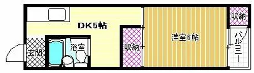 シャトーバロン【311号室】の間取り