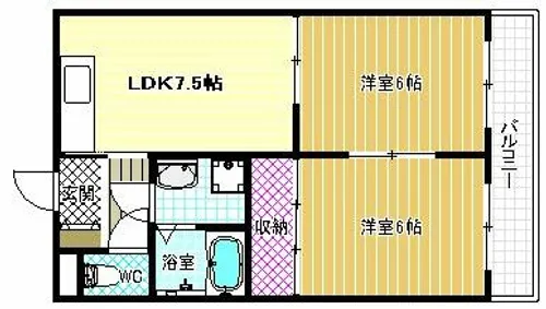 松尾マンション【3階】の間取り