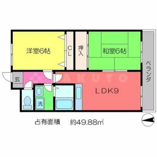 緑の森【3階】の間取り