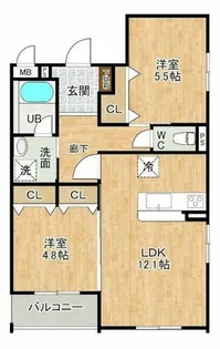 ロワール・イン柳原町【3階】の間取り