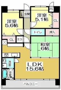 ニューガイア四季彩の丘C棟【7階】の間取り