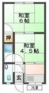 たくみ荘【5号室】の間取り