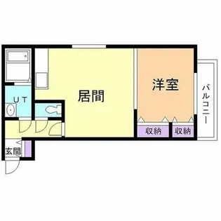 エステラ二十四軒B館【4階】の間取り
