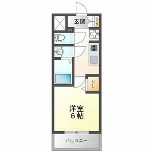 プレサンス塚本アクミリオン【13階】の間取り