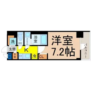 S-RESIDENCE名駅太閤【7階】の間取り