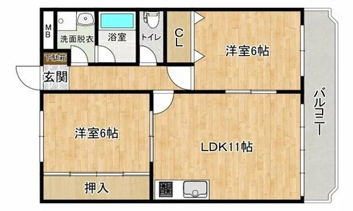 アーバンステージ【2階】の間取り