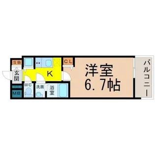 メインステージ名古屋ノースマーク【7階】の間取り