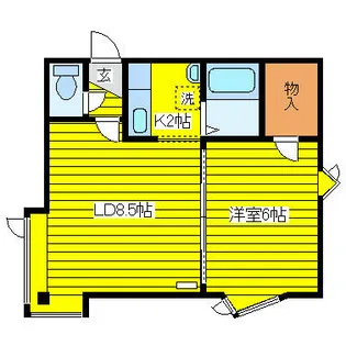 レジェンドコート【2階】の間取り