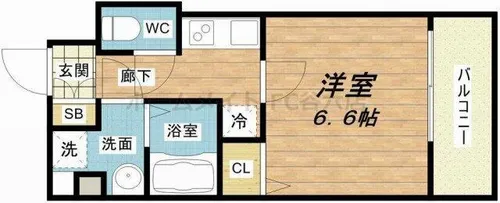S-RESIDENCE新大阪Ridente【9階】の間取り