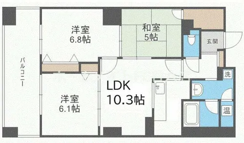樹樹ガーデン【19階】の間取り