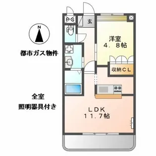 アイシティ古金【2階】の間取り