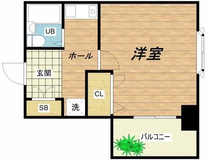 セレッソコート大阪城前【6階】の間取り
