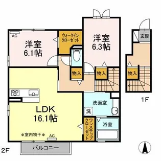 シェノワ・S【2階】の間取り