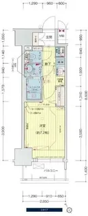 プレサンス新栄リベラ【13階】の間取り