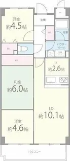 南山寿ガーデン【4階】の間取り
